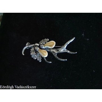 Agancs kalaptű  tölgylevéllel 2 grandlival