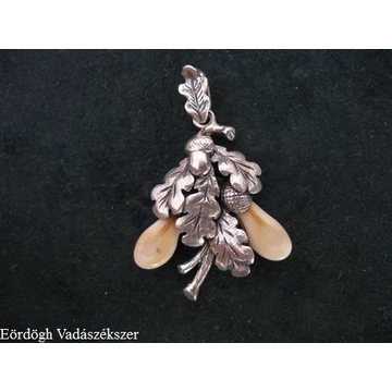 Tölgyfa levél medál grandlival