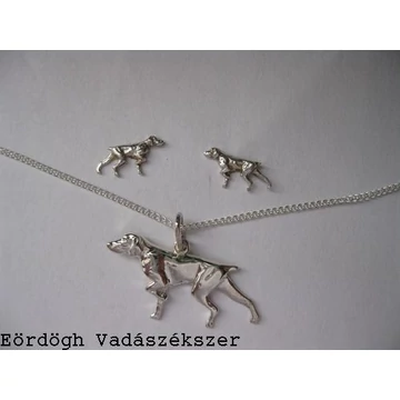 Vizsla szett (nyaklánc ,medál, fülbevaló)